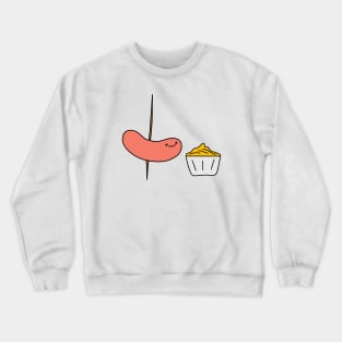 Sausage and mustard Crewneck Sweatshirt